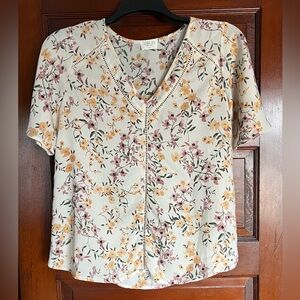 Sienna Sky Cream Floral Blouse